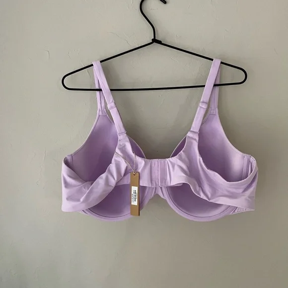 💜SKIMS FITS EVERYBODY SUGAR PLUM T SHIRT BRA 32DDD 44C 44D - Picture 2 of 4
